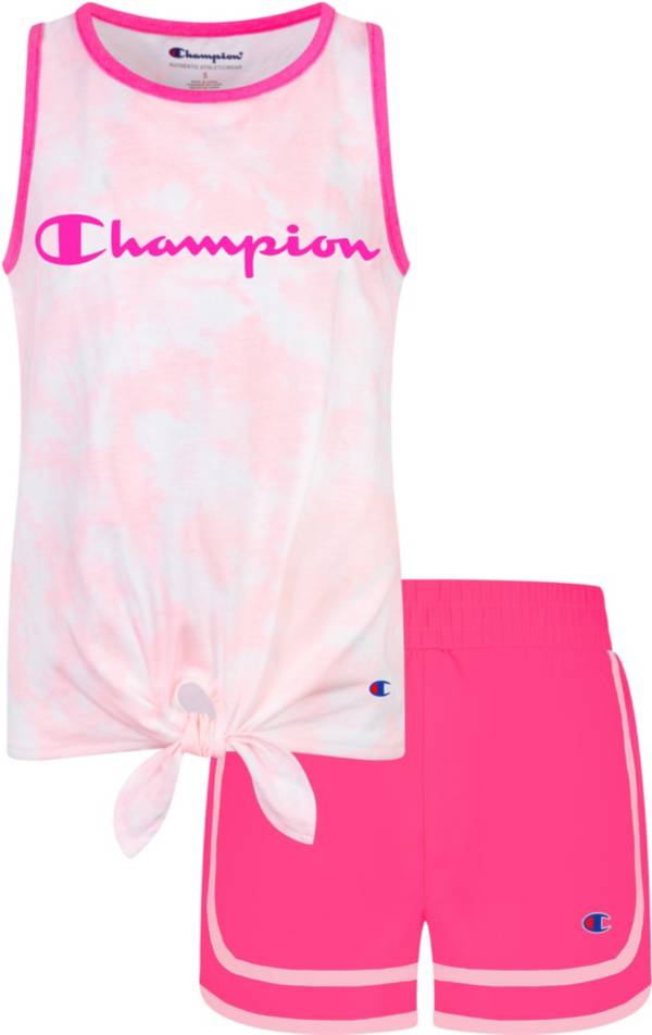 Champion Girls' Tie- Dye Tank Top And Shorts Set