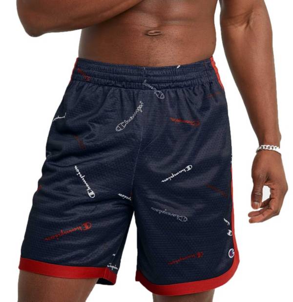 Champion Men's Taped Print Mesh 7" Shorts