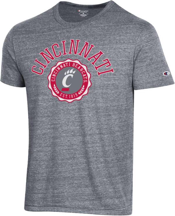 Champion Men's Cincinnati Bearcats Grey Triblend T-Shirt