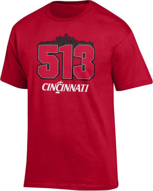 Champion Men's Cincinnati Bearcats 513 Area Code T-Shirt