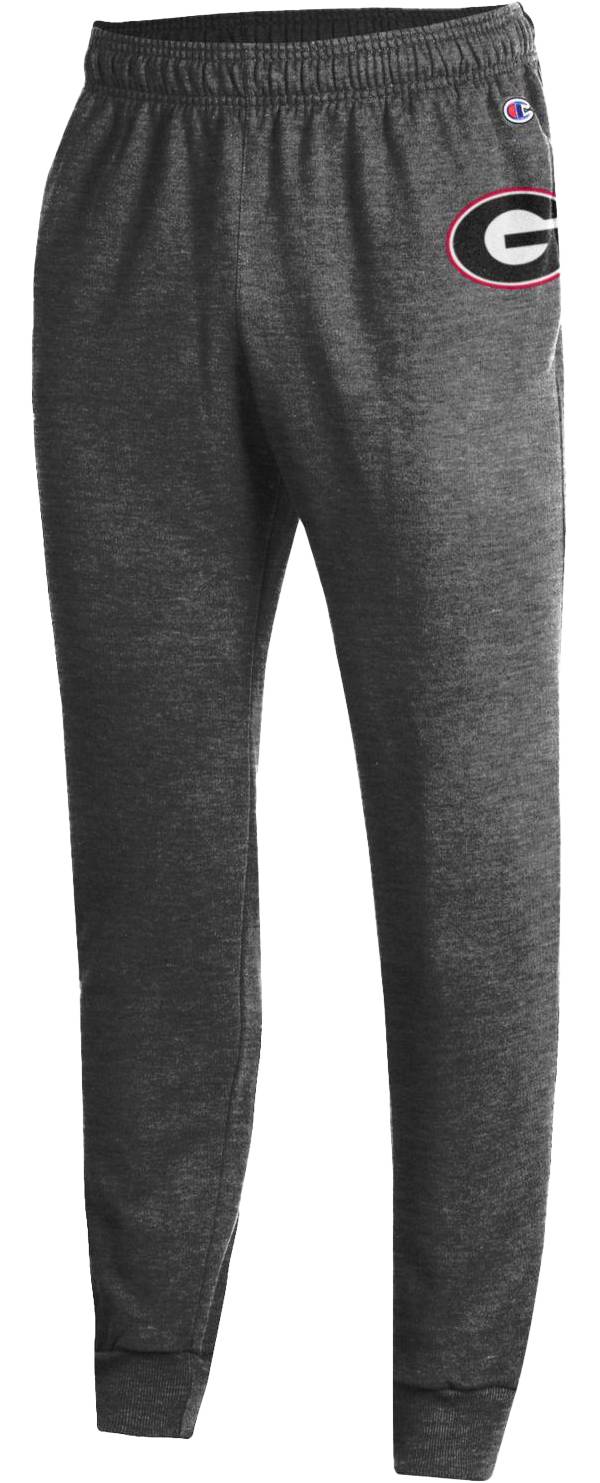 Champion Men's Georgia Bulldogs Grey Fleece Joggers