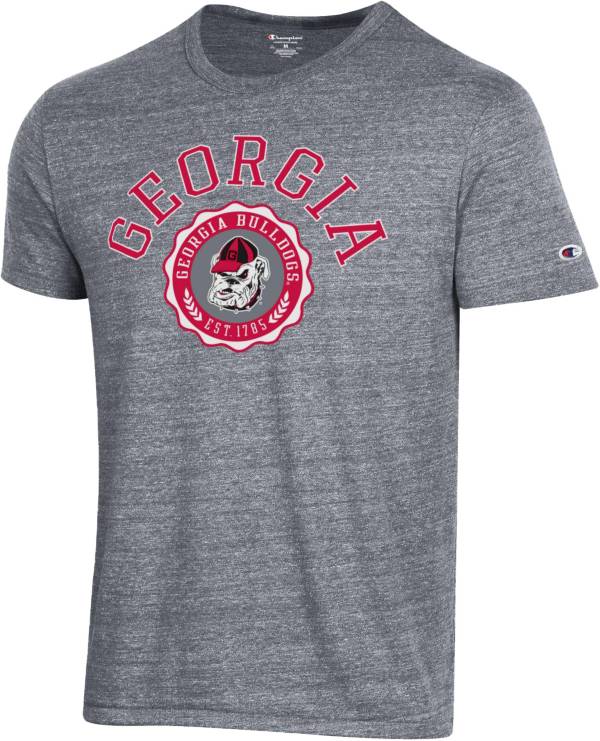 Champion Men's Georgia Bulldogs Grey Triblend T-Shirt