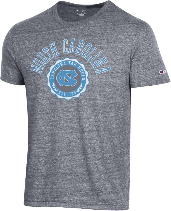 Champion Men's North Carolina Tar Heels Grey Triblend T-Shirt