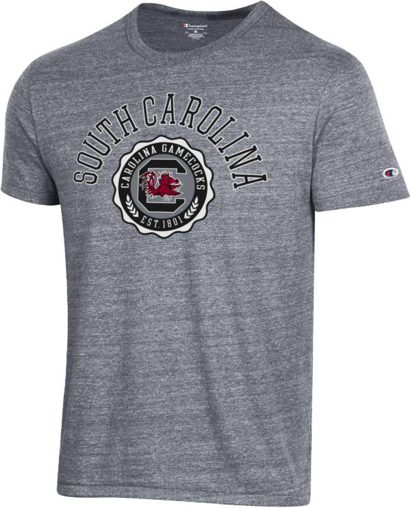 Champion Men's South Carolina Gamecocks Grey Triblend T-Shirt