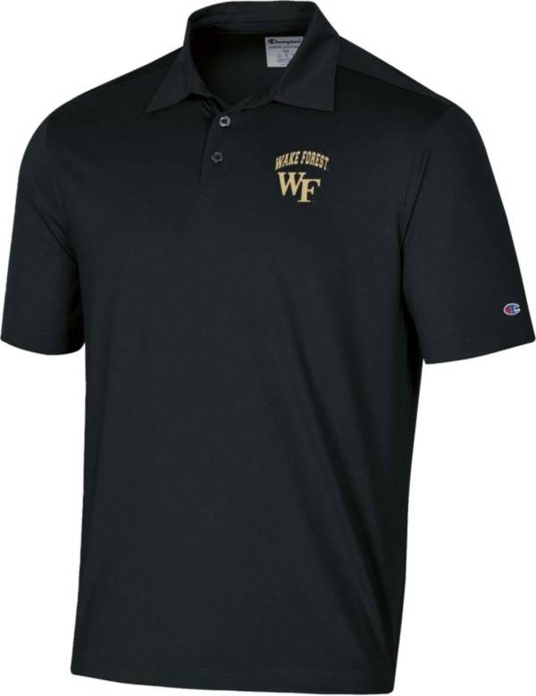 Champion Men's Wake Forest Demon Deacons Black Performance Polo