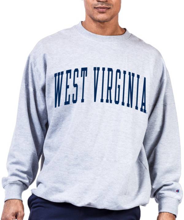 Champion Men's Big & Tall West Virginia Mountaineers Grey Reverse Weave Crew Sweatshirt product image