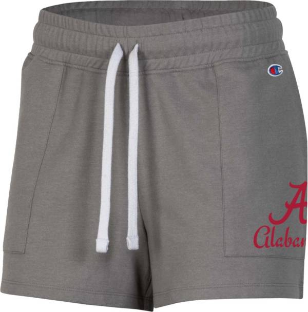 Champion Women's Alabama Crimson Tide Gray French Terry Shorts