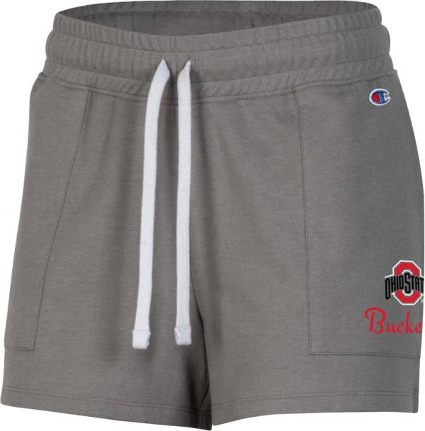 Champion Women's Ohio State Buckeyes Gray French Terry Shorts