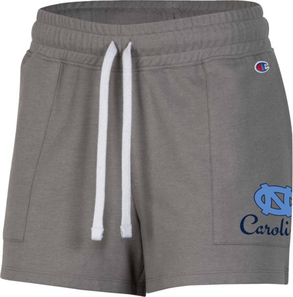 Champion Women's North Carolina Tar Heels Gray French Terry Shorts