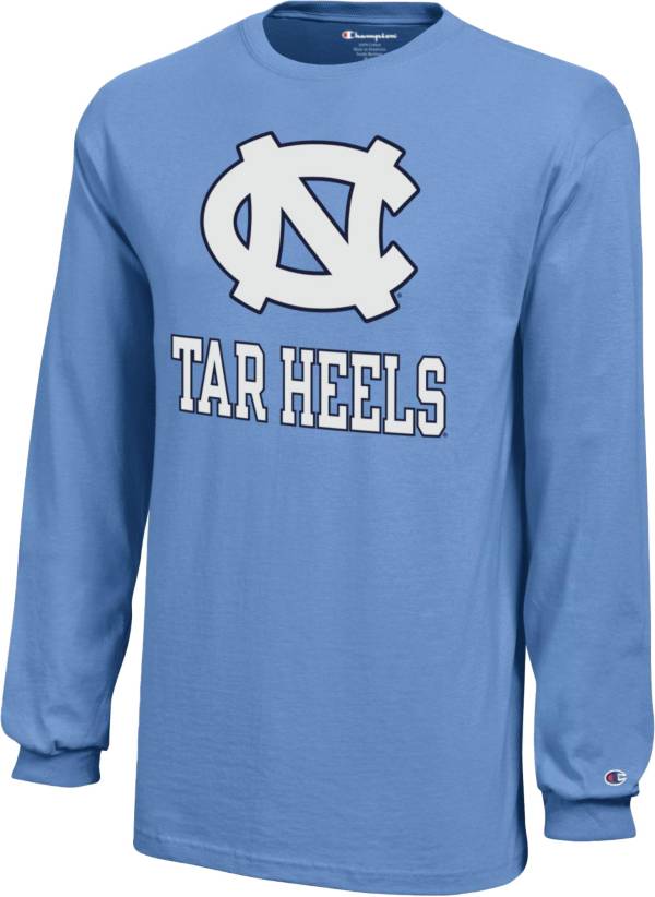 Champion Youth North Carolina Tar Heels Carolina Blue Logo Long-Sleeve T-Shirt product image