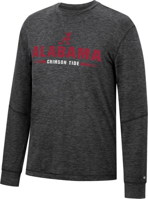 Colosseum Men's Alabama Crimson Tide Black Tournament Long Sleeve T-Shirt