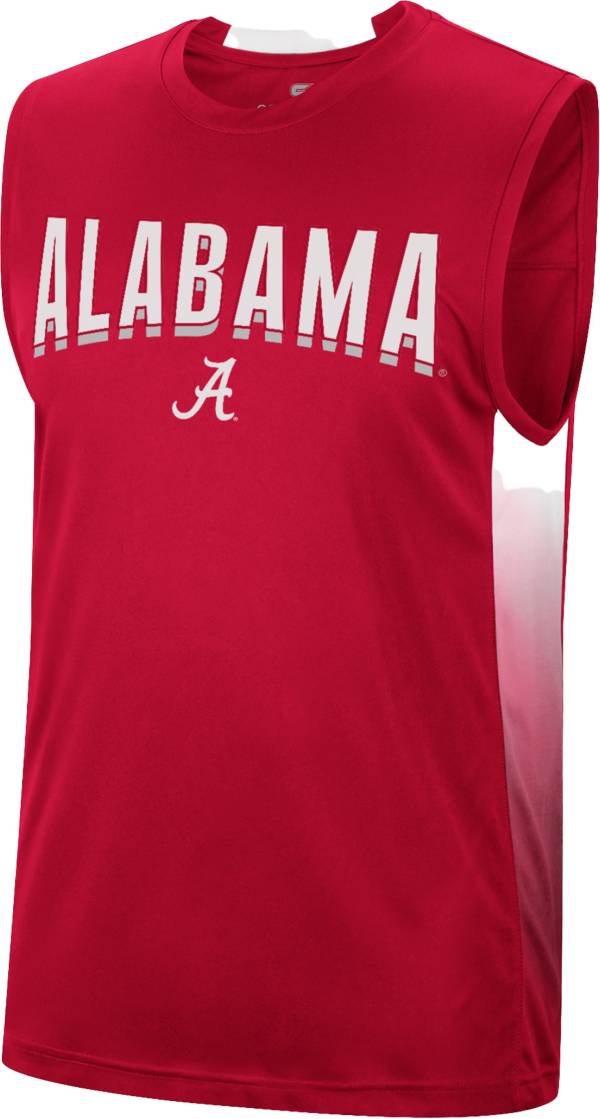 Colosseum Men's Alabama Crimson Tide Crimson Hollywood Sleeveless T-Shirt