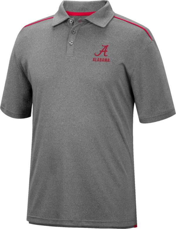Colosseum Men's Alabama Crimson Tide Gray Polo