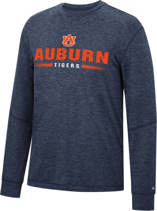 Colosseum Men's Auburn Tigers Blue Tournament Long Sleeve T-Shirt