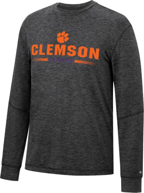 Colosseum Men's Clemson Tigers Black Tournament Long Sleeve T-Shirt