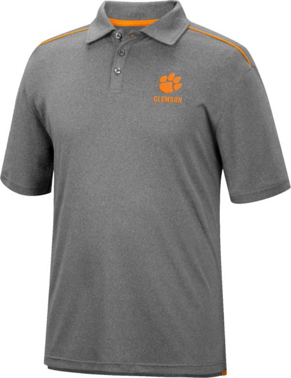 Colosseum Men's Clemson Tigers Gray Polo