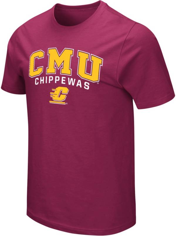 Colosseum Men's Central Michigan Chippewas Maroon T-Shirt
