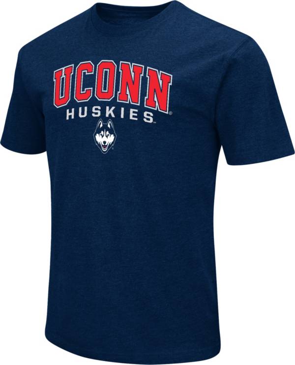 Colosseum Men's UConn Huskies Blue Playbook T-Shirt