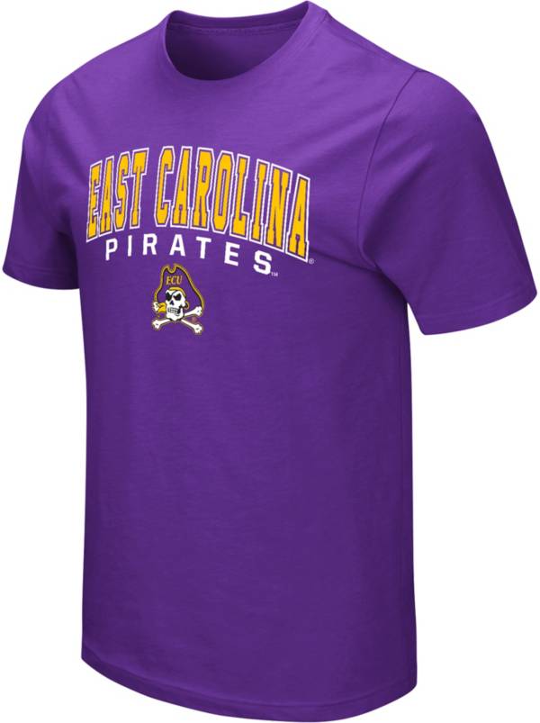 Colosseum Men's East Carolina Pirates Purple T-Shirt