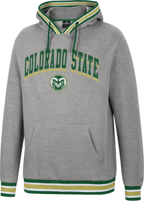 Colosseum Men's Colorado State Rams Grey Baller Pullover Hoodie product image
