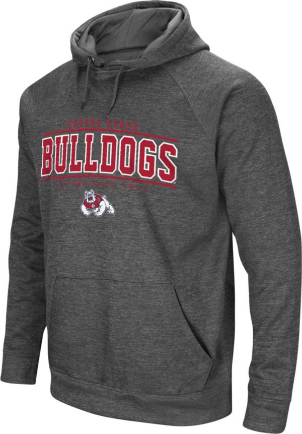 Colosseum Men's Fresno State Bulldogs Grey Cloverleaf Hoodie