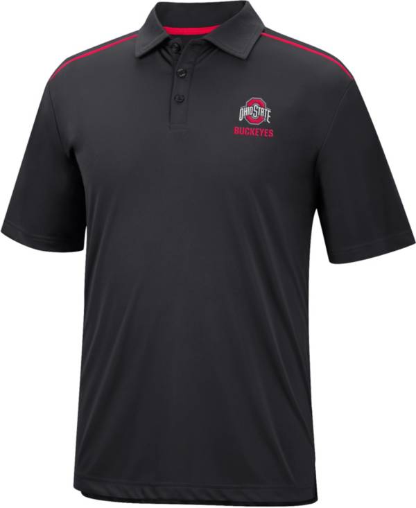 Colosseum Men's Ohio State Buckeyes Black Polo