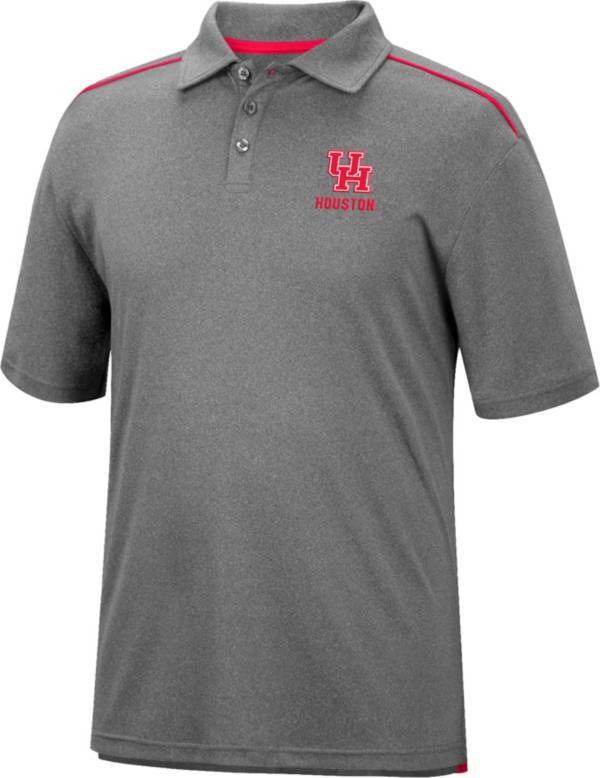 Colosseum Men's Houston Cougars Gray Polo