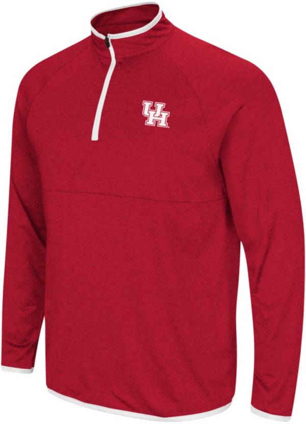 Colosseum Men's Houston Cougars Red Rival 1/4 Zip Jacket product image