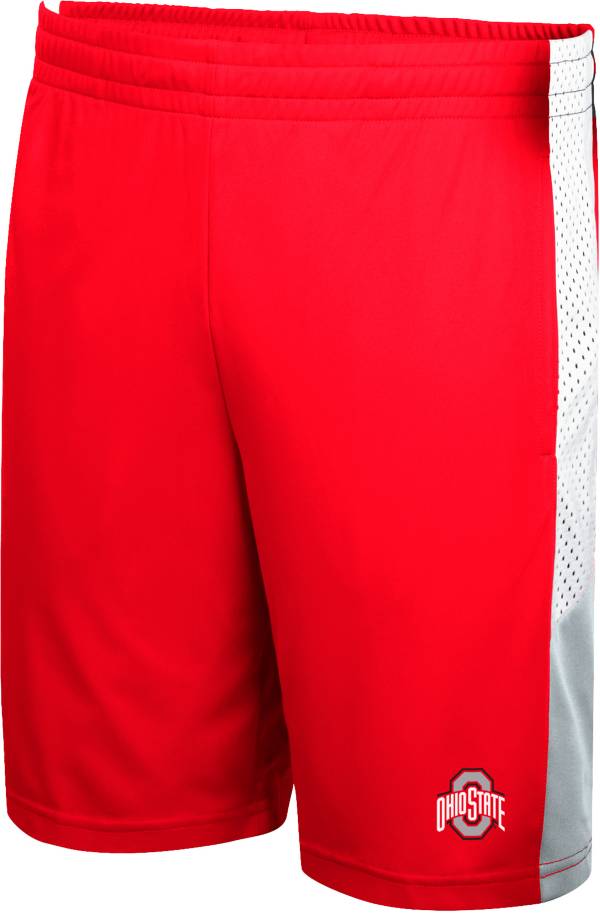 Colosseum Men's Ohio State Buckeyes Scarlet Basketball Shorts