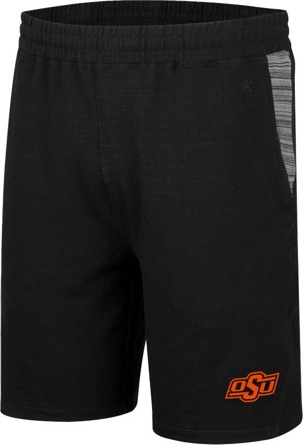 Colosseum Men's Oklahoma State Cowboys Black Thunder Fleece Shorts product image