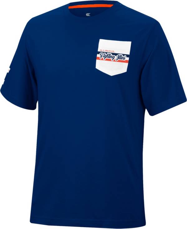 Colosseum Men's Illinois Fighting Illini Blue League Game T-Shirt