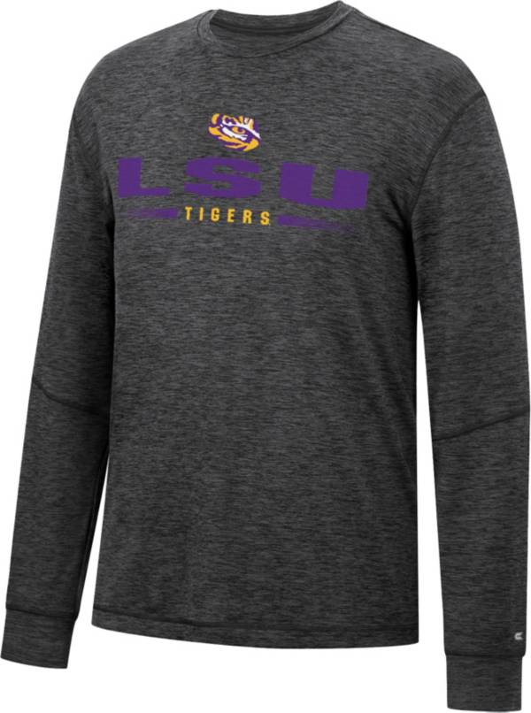 Colosseum Men's LSU Tigers Black Tournament Long Sleeve T-Shirt