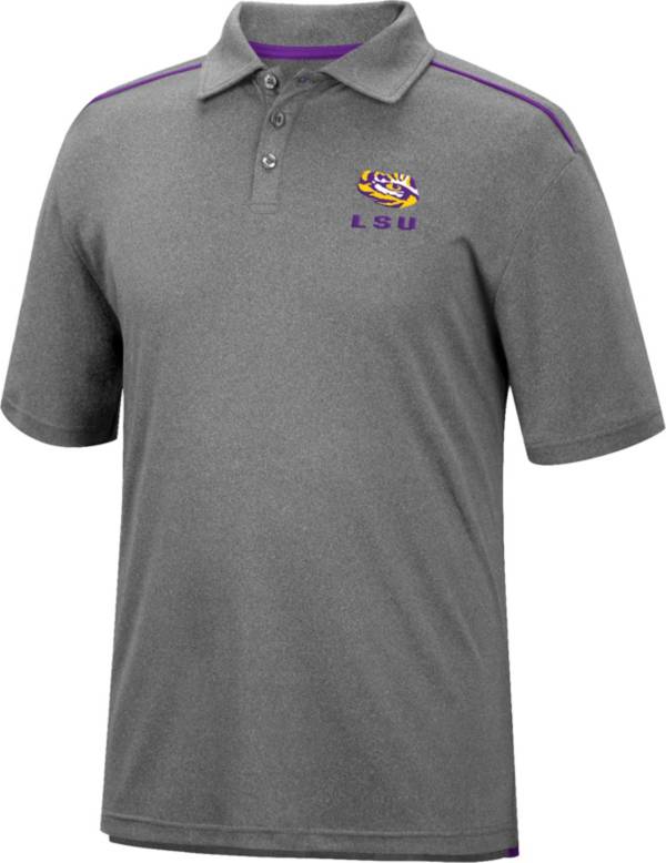 Colosseum Men's LSU Tigers Gray Polo product image