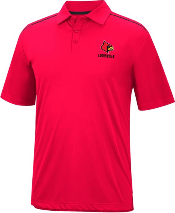 Colosseum Men's Louisville Cardinals Cardinal Red Polo