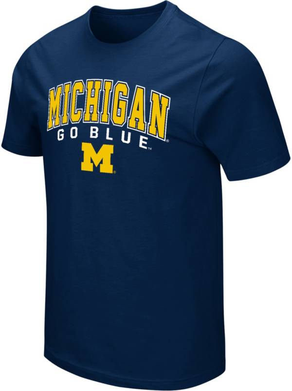 Colosseum Men's Michigan Wolverines Blue T-Shirt