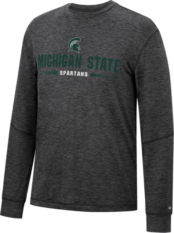 Colosseum Men's Michigan State Spartans Black Tournament Long Sleeve T-Shirt