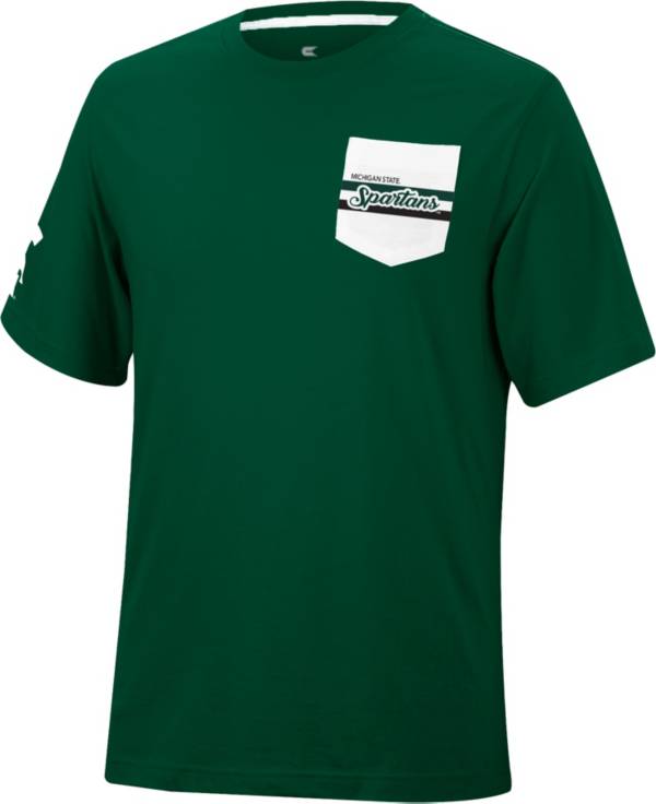 Colosseum Men's Michigan State Spartans Green League Game T-Shirt