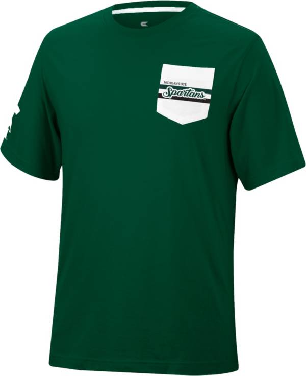 Colosseum Men's Michigan State Spartans Green League Game T-Shirt product image