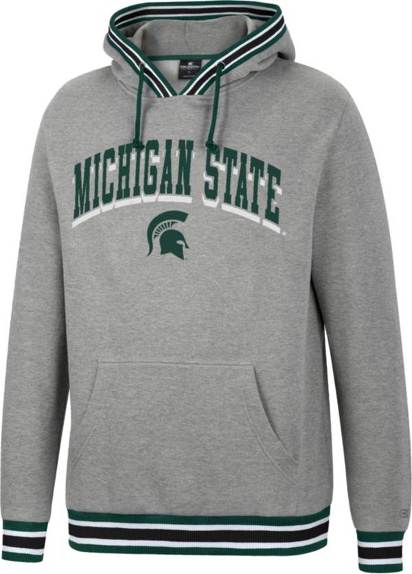 Colosseum Men's Michigan State Spartans Grey Baller Pullover Hoodie product image