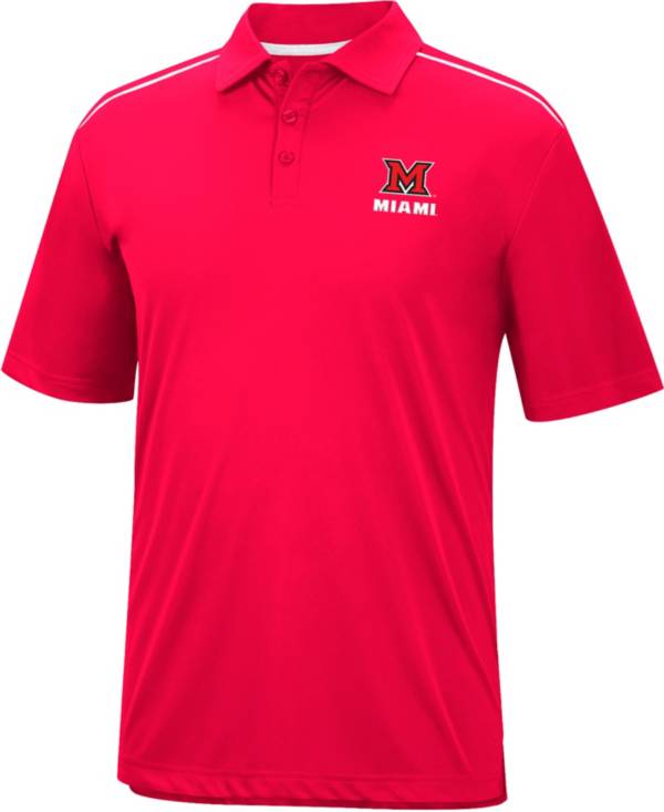 Colosseum Men's Miami RedHawks Red Polo