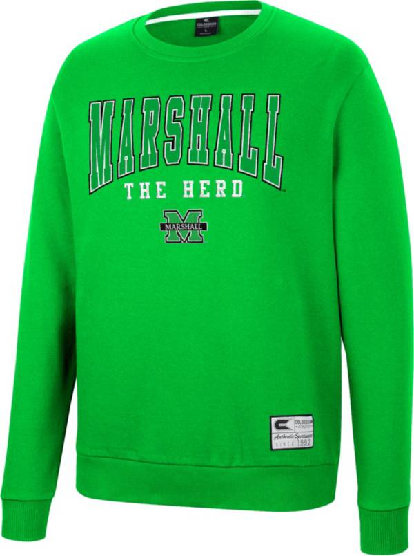 Colosseum Men's Marshall Thundering Herd Green Scholarship Pullover Sweatshirt product image