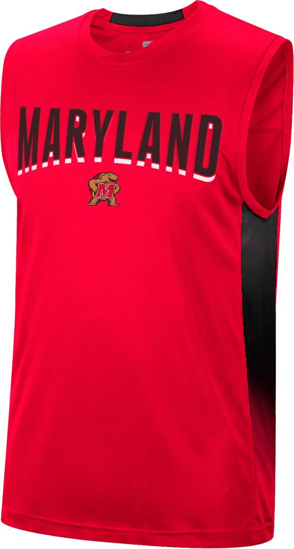 Colosseum Men's Maryland Terrapins Red Hollywood Sleeveless T-Shirt