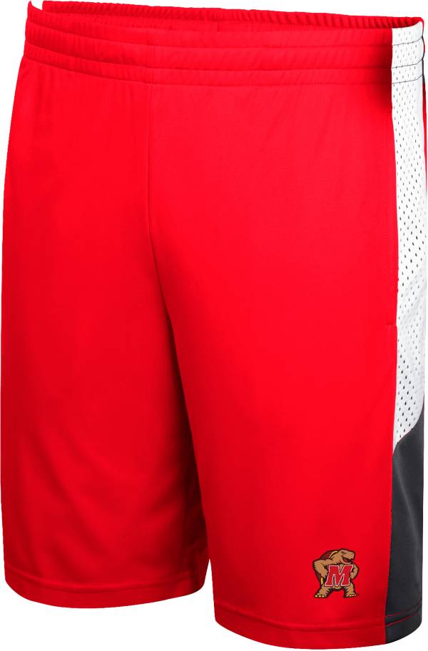 Colosseum Men's Maryland Terrapins Red Basketball Shorts