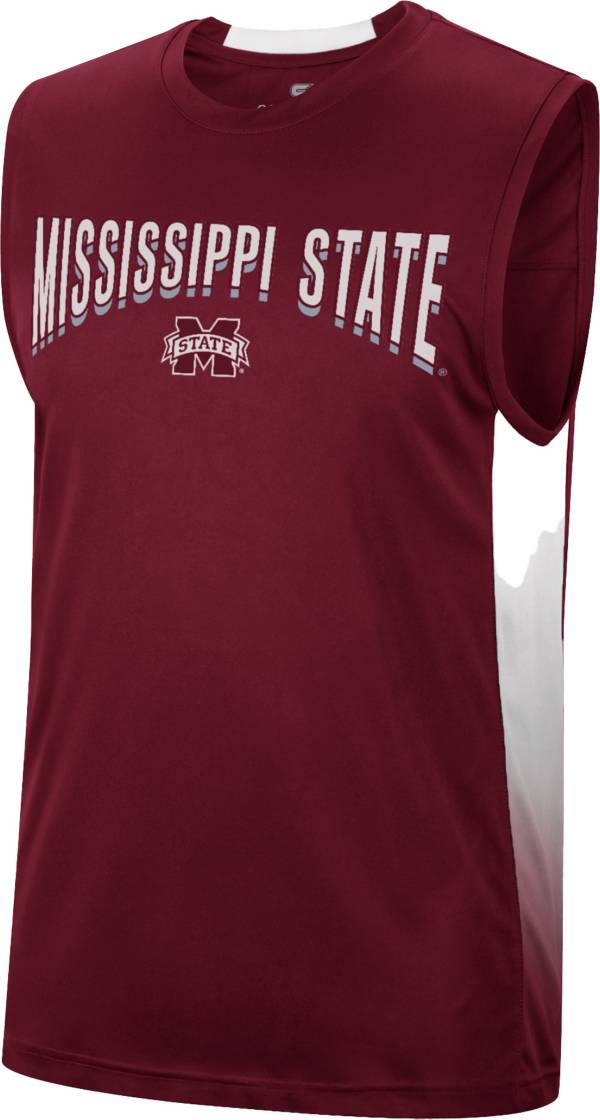 Colosseum Men's Mississippi State Bulldogs Maroon Hollywood Sleeveless T-Shirt