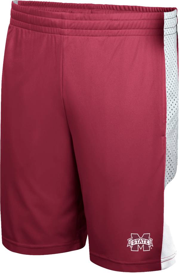 Colosseum Men's Mississippi State Bulldogs Maroon Basketball Shorts