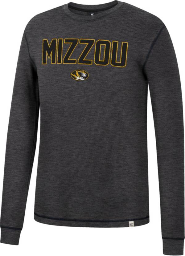 Colosseum Men's Missouri Tigers Grey Therma Longsleeve T-Shirt product image