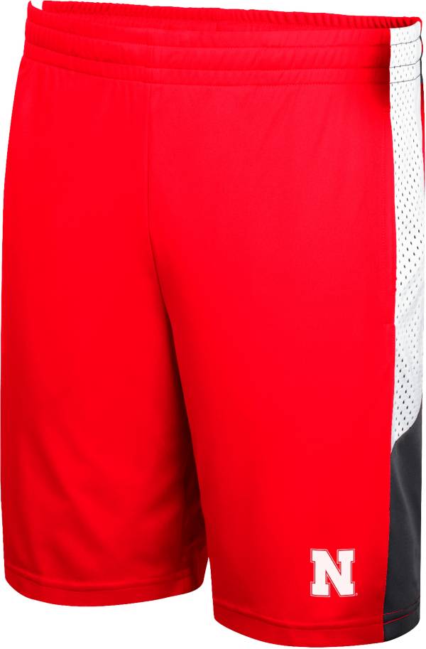 Colosseum Men's Nebraska Cornhuskers Scarlet Basketball Shorts