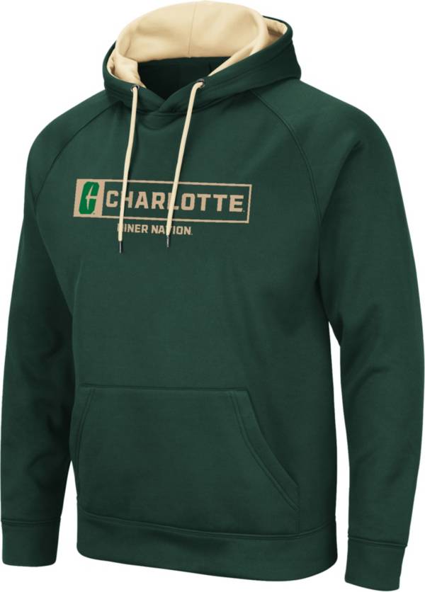 Colosseum Men's Charlotte 49ers Green Promo Hoodie product image