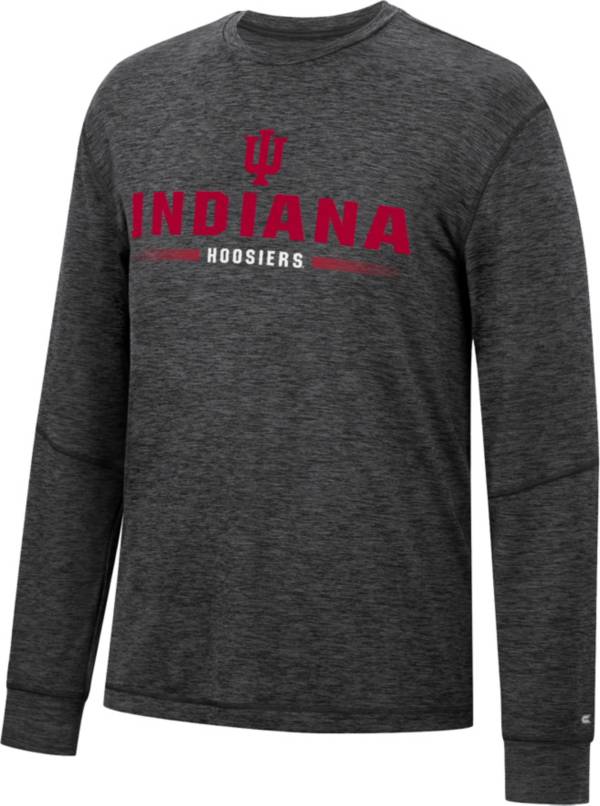 Colosseum Men's Indiana Hoosiers Black Tournament Long Sleeve T-Shirt product image