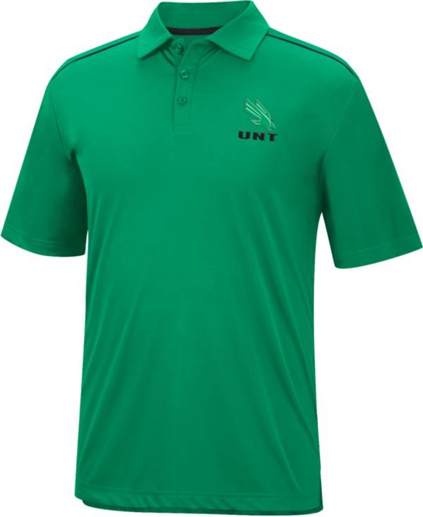 Colosseum Men's North Texas Mean Green Green Polo